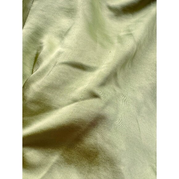 SONG OF STYLE Marta Pistachio Green Satin Mini Kimono Tie Shirt Dress, Size L - Picture 7 of 16